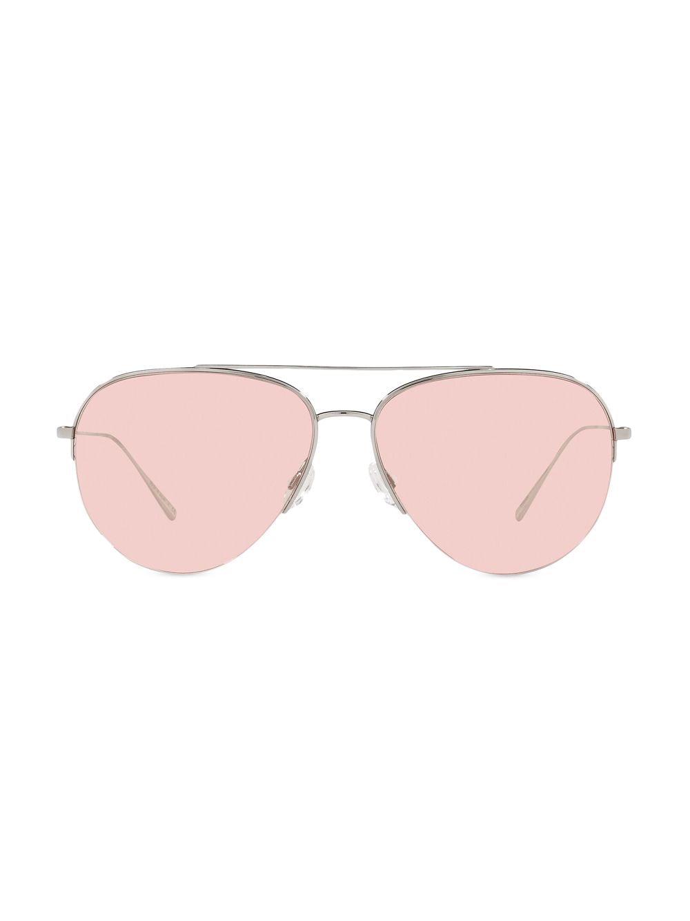 Солнцезащитные очки-авиаторы Cleamons 60 мм Oliver Peoples, серебряный