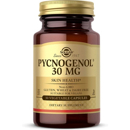 Пикногенол, 30 мг растительные капсулы – упаковка из 30 штук, Solgar