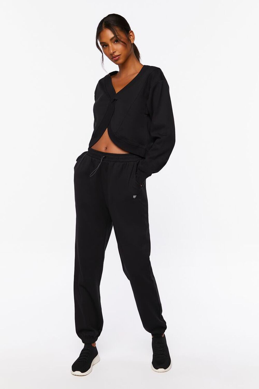 

Джоггеры Active Toggle на шнурке Forever 21, черный