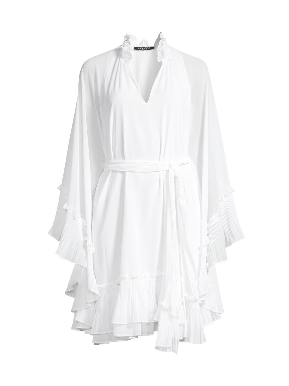 

Платье Ziva Caftan с рюшами длиной до колена Ungaro, белый