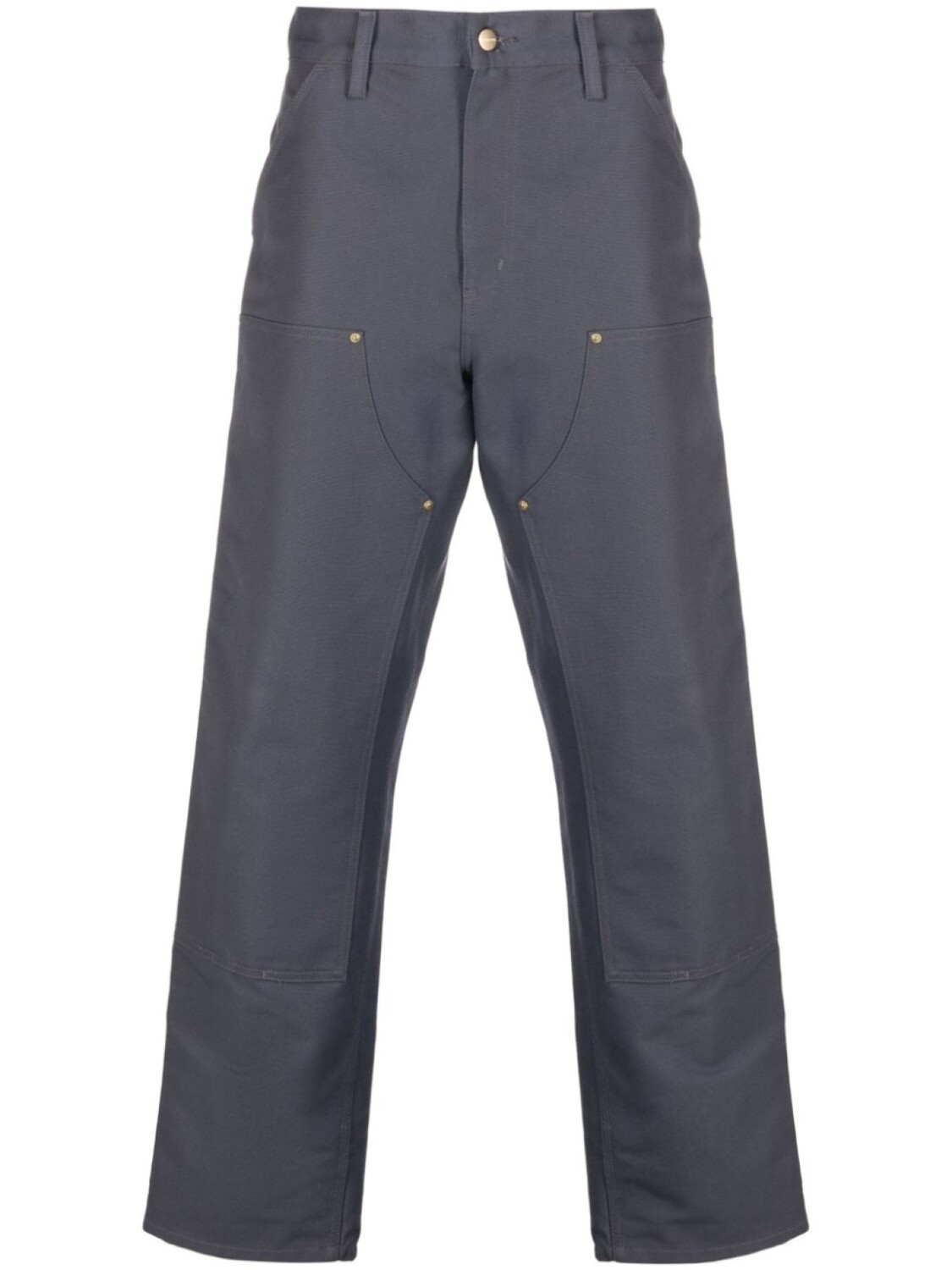 

Carhartt WIP брюки Double Knee из органического хлопка, серый