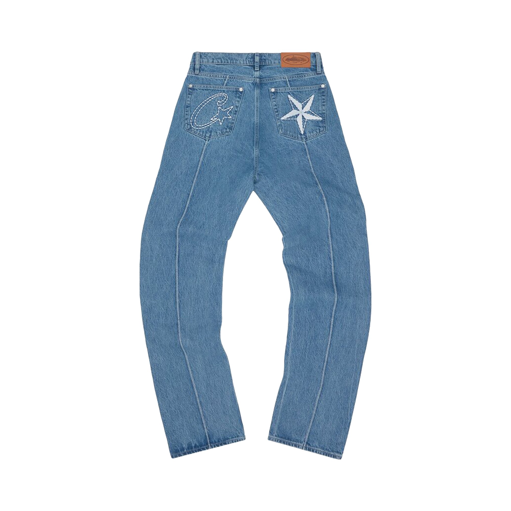 Джинсы Corteiz C-Star Denim, синие