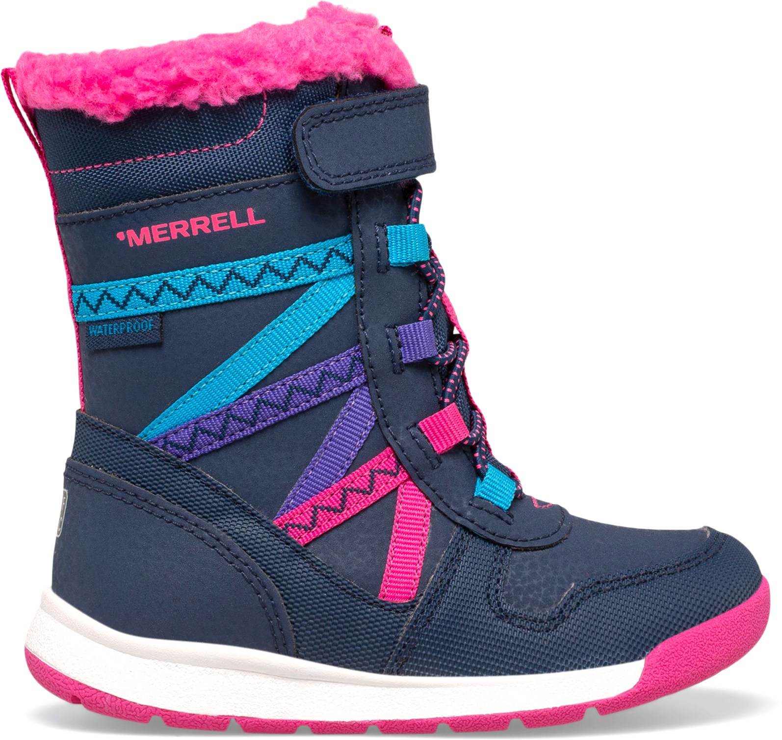 цена Водонепроницаемые ботинки Snow Crush 2.0 – для младенцев/малышей Merrell, синий