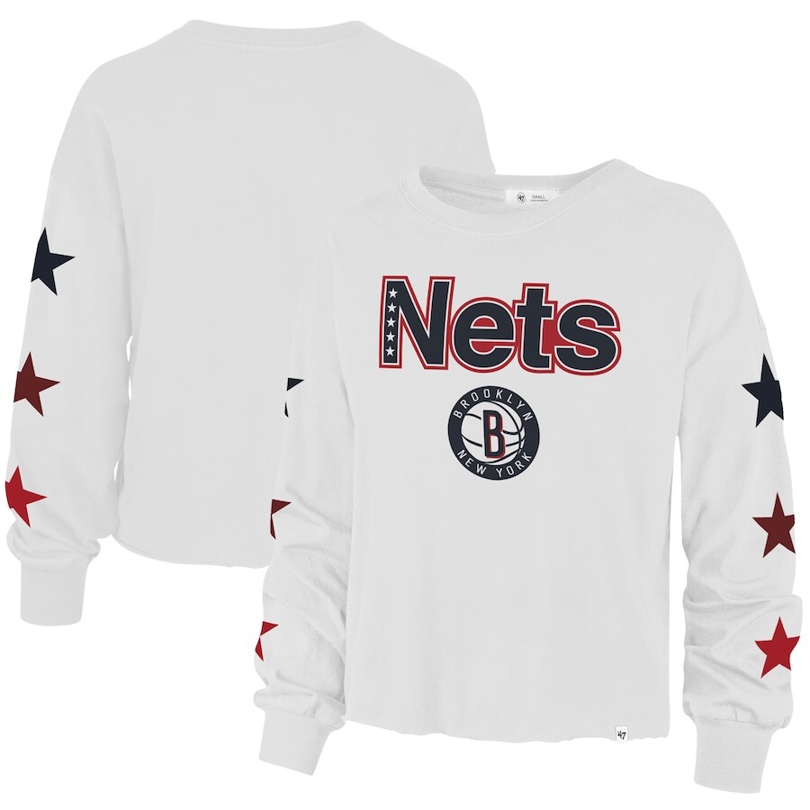 

Футболка с длинным рукавом 47 Brooklyn Nets, белый