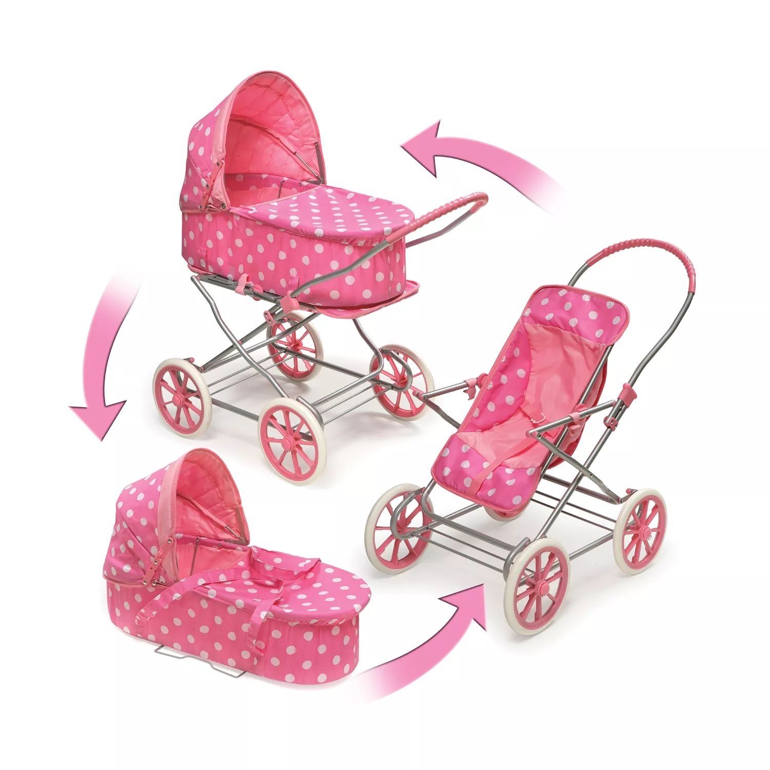 Коляска-трансформер Melobo / Melogo 9336. Коляска Doll Pram 3-in-1. Doll Pram 3 in 1 коляска для кукол. Коляски для кукол Baby Carriage.