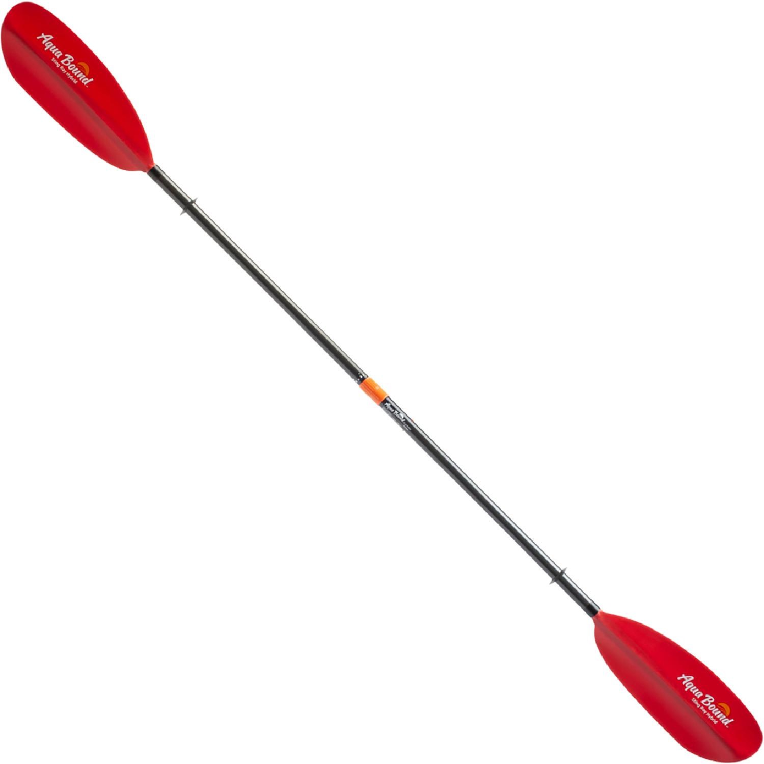 весло для каяка aqua marina kp 2 fiberglass Гибридное двухкомпонентное весло для каяка Sting Ray Posi-Lok Aqua Bound, красный