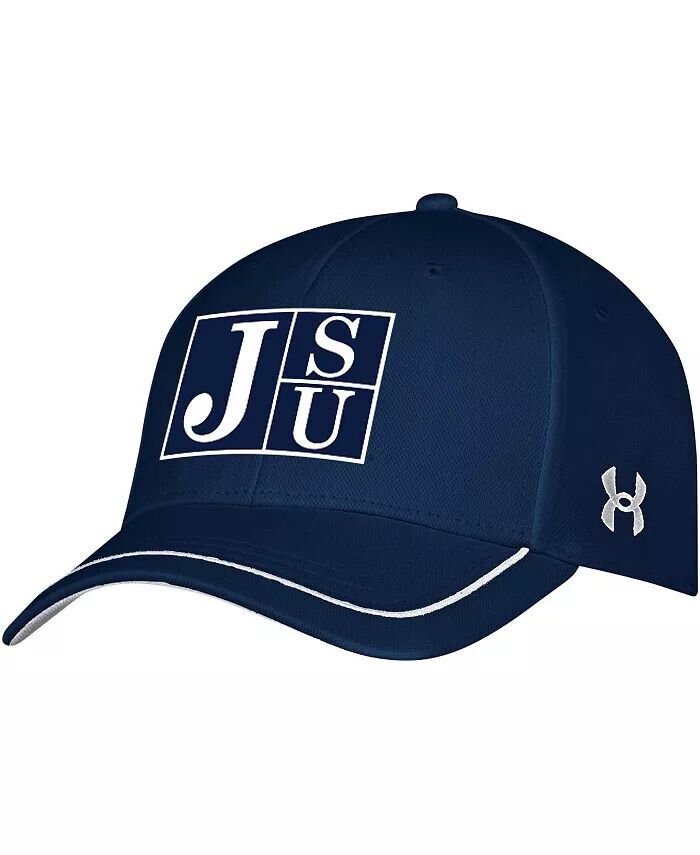 

Мужская темно-синяя регулируемая шляпа Jackson State Tigers Blitzing Accent Iso-Chill Under Armour, синий