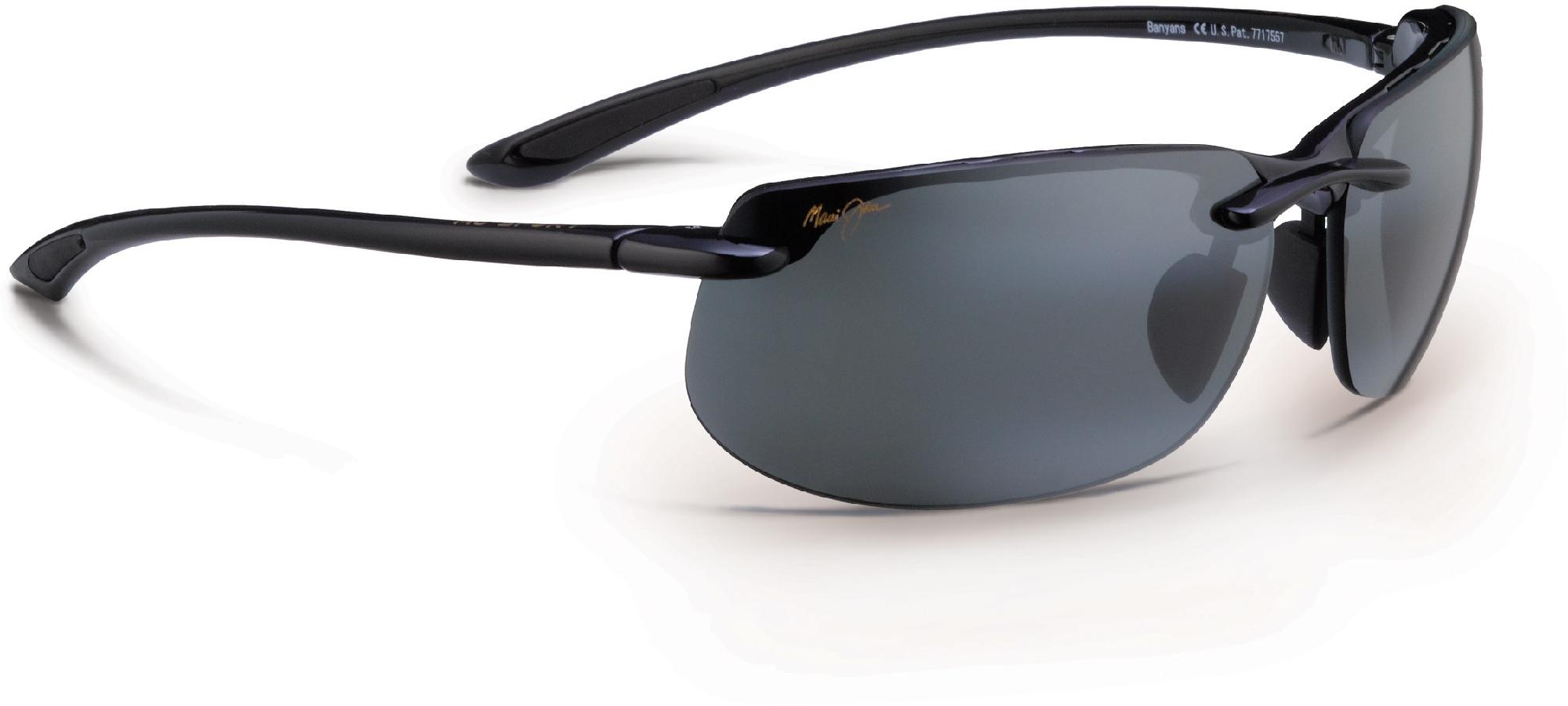 цена Поляризованные солнцезащитные очки Banyans Maui Jim, черный
