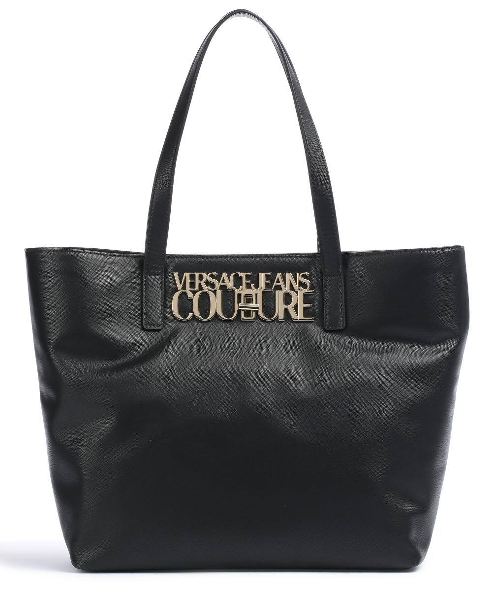 

Сумка-шопер с логотипом Lock Lock из искусственной кожи Versace Jeans Couture, черный
