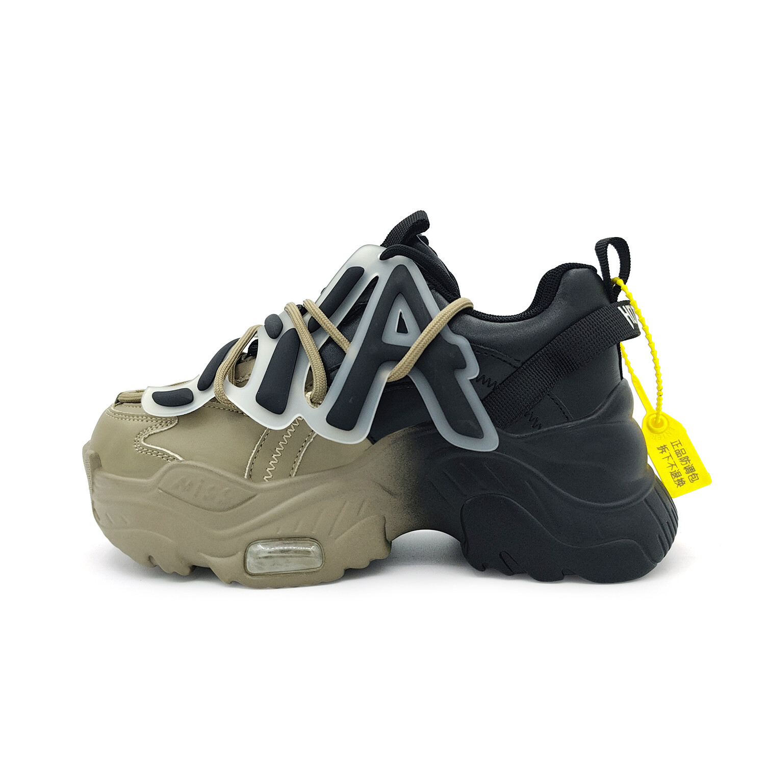 

Кроссовки Love Elaine Chunky Sneakers Unisex Low-top, черный/белый