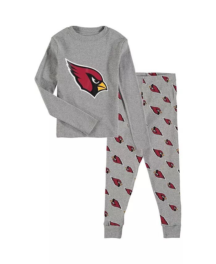 

Серый комплект для сна с футболкой и брюками с длинными рукавами Big Boys Arizona Cardinals Outerstuff, серый