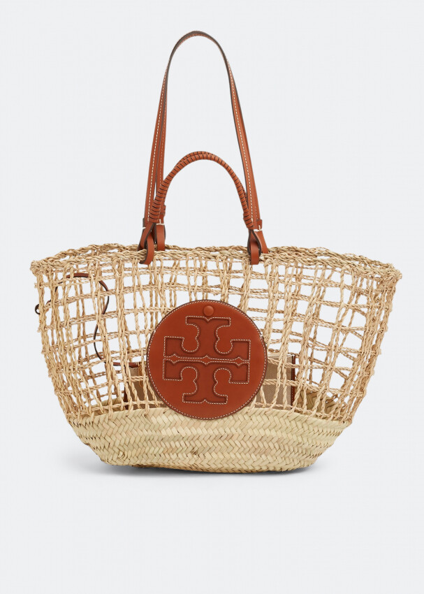 

Сумка-тоут Tory Burch Ella Straw, бежевый
