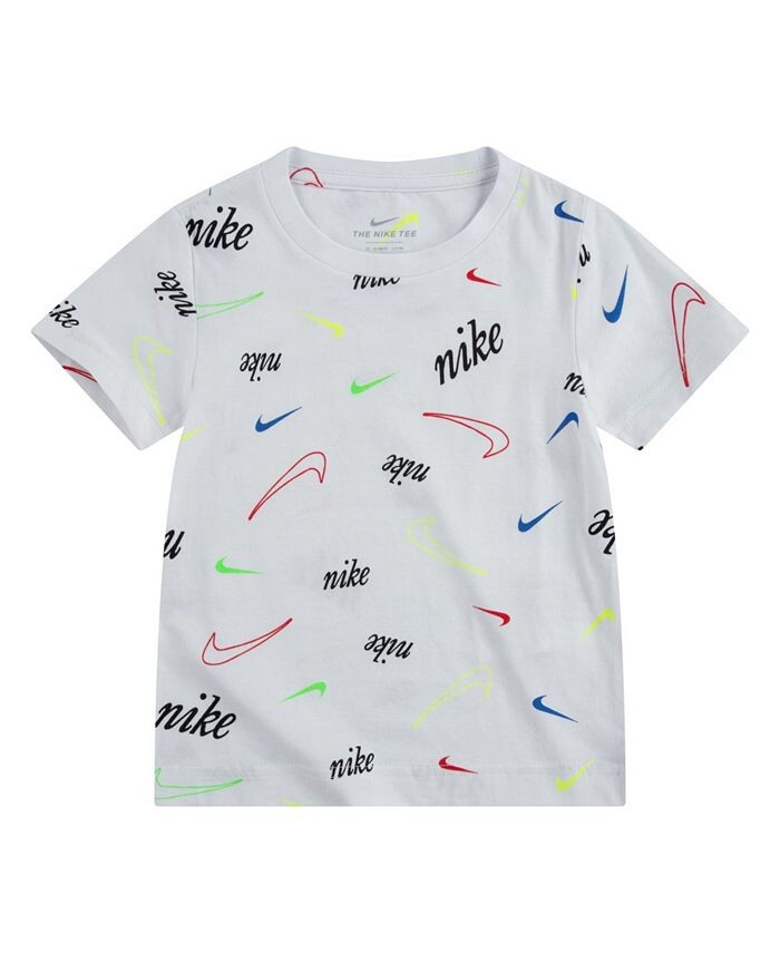 

Футболка с принтом Little Boys Nike, мультиколор