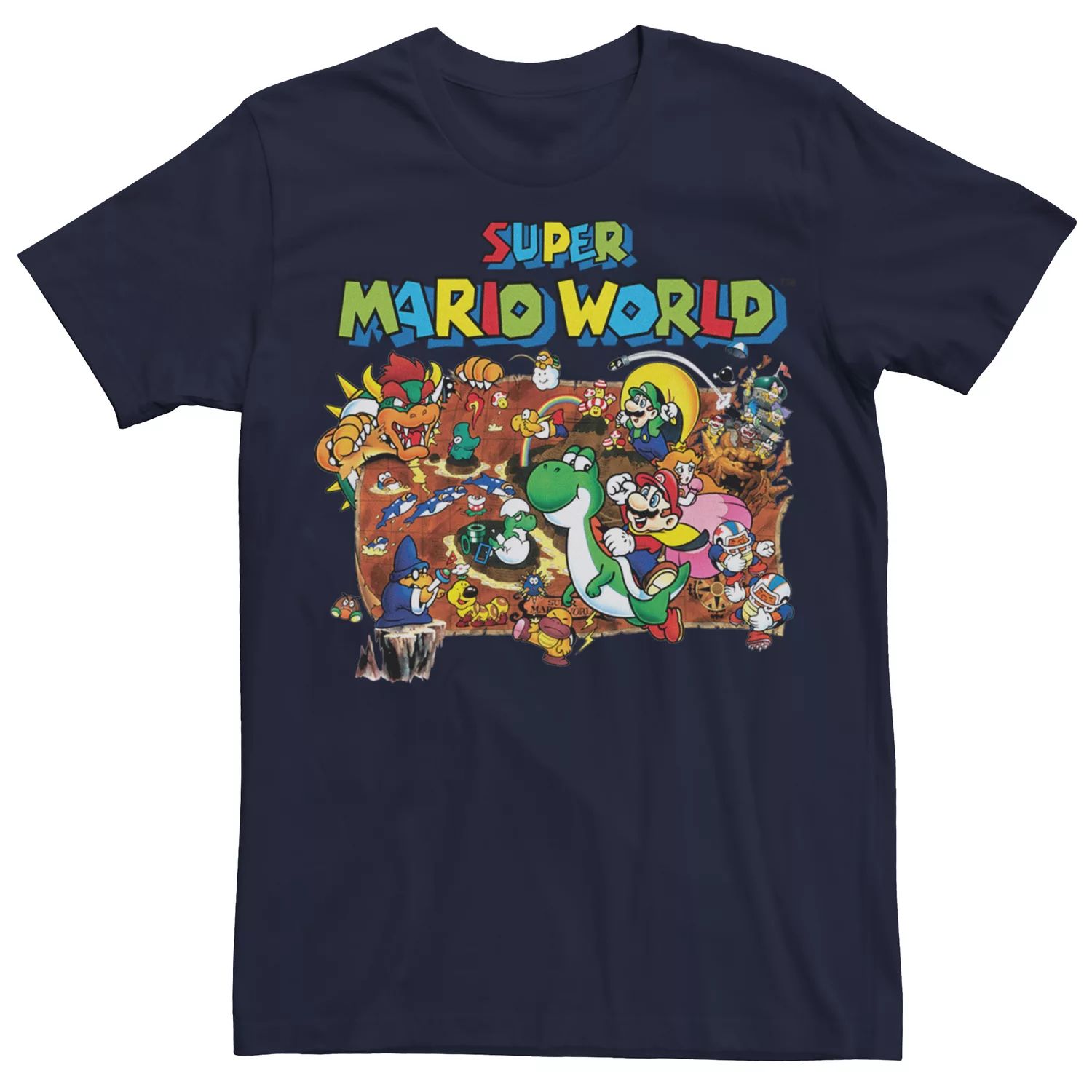 Мужская футболка Super Mario World Licensed Character