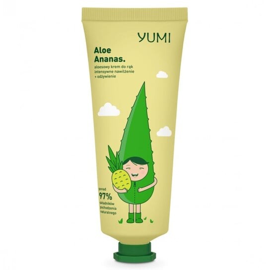 

Крем для рук с алоэ, 75 мл YUMI Aloe Pineapple
