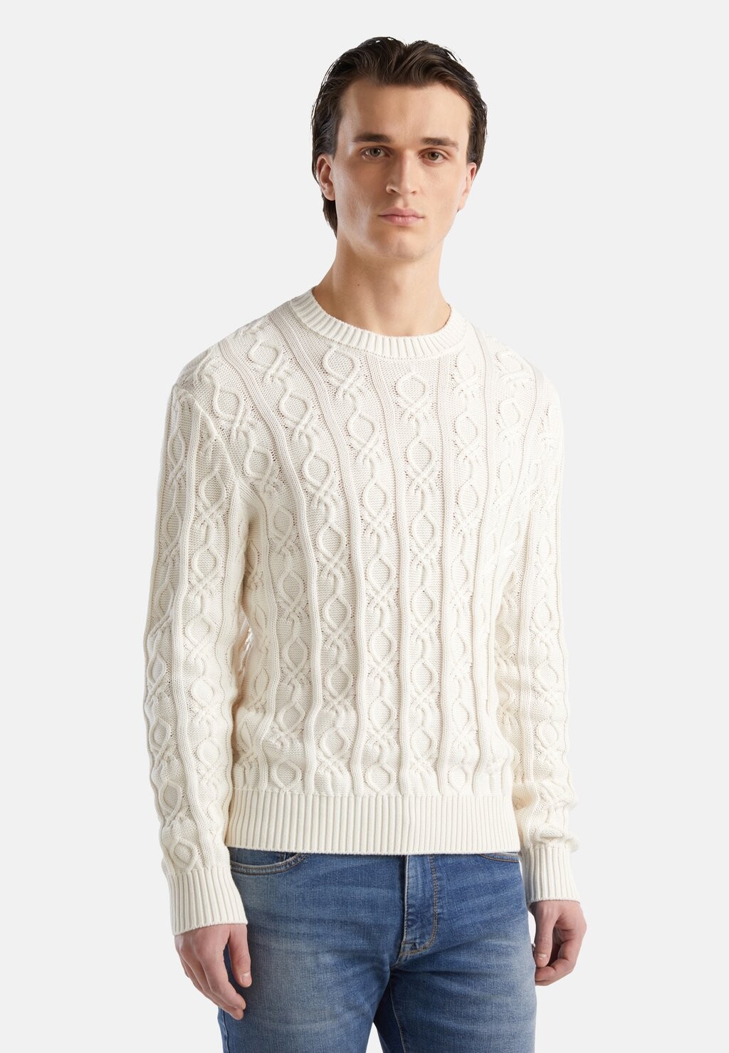 

Свитер Monogram United Colors of Benetton, белый