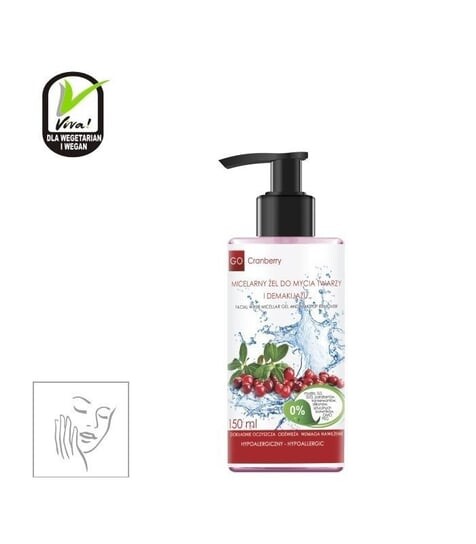 

Мицеральный гель для умывания и снятия макияжа, 150 мл GoCranberry, GoCramberry