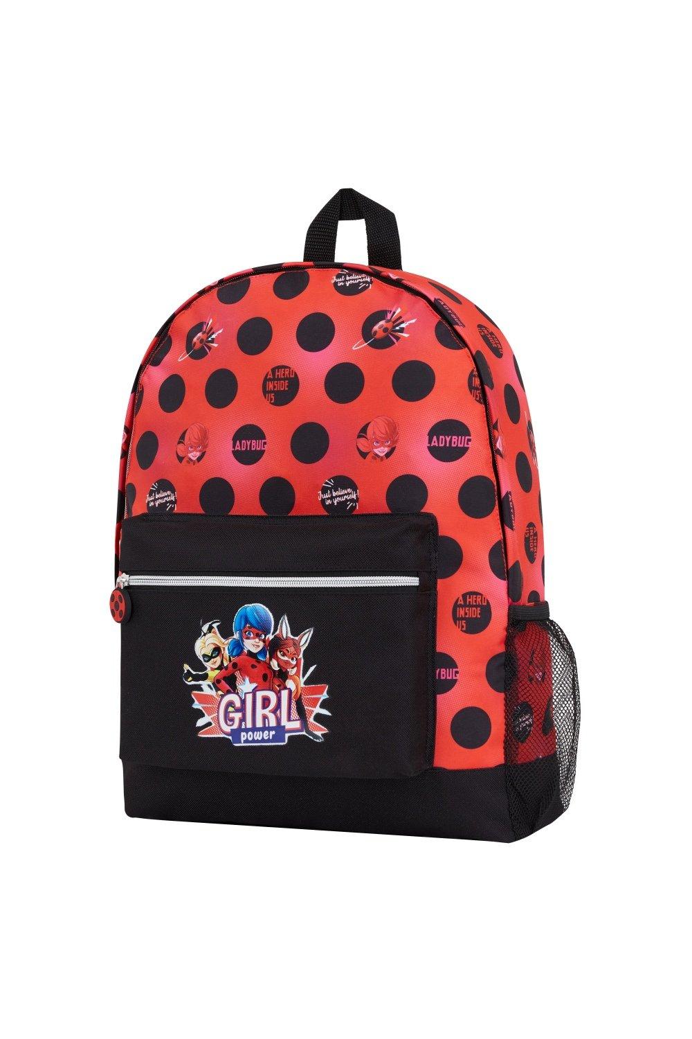 Рюкзак с божьей коровкой Miraculous Ladybug, мультиколор рюкзак для девочек с цветочным рисунком школьный рюкзак для девочек набор детских школьных сумок детский рюкзак школьный рюкзак