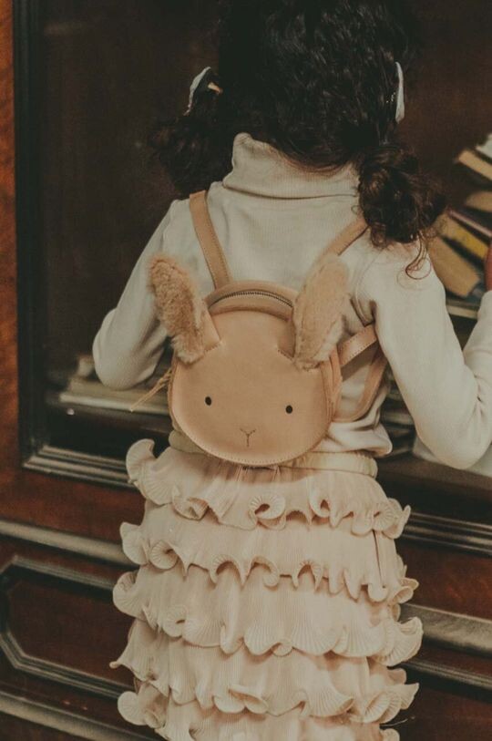 

Kapi Exclusive Backpack Детский кожаный рюкзак Fluffy Bunny Donsje, оранжевый