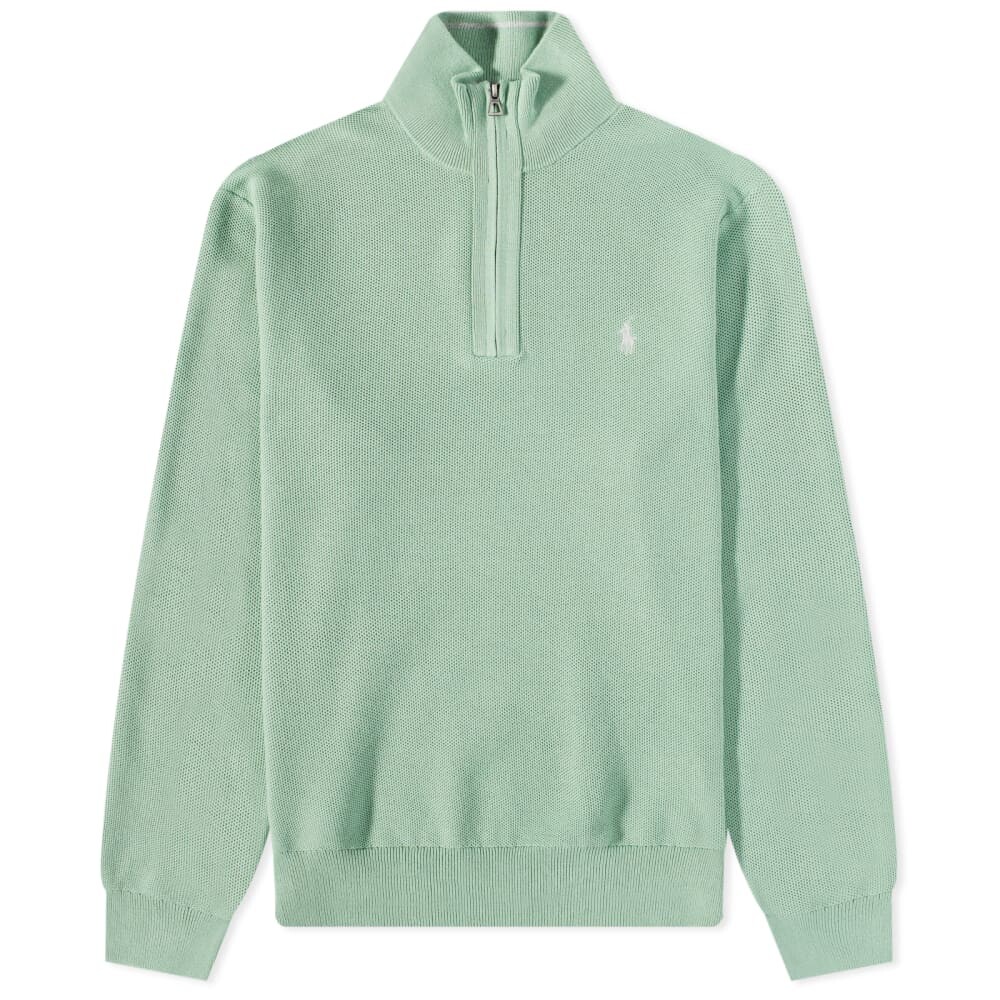 

Свитшот с молнией четверть Polo Ralph Lauren, фисташковый, Зеленый