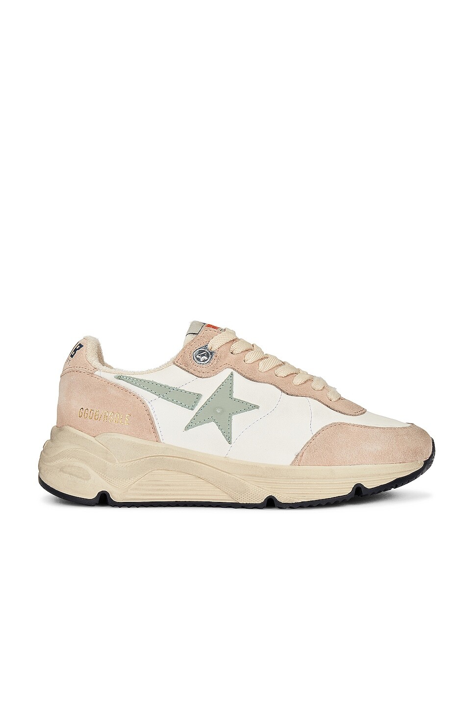 

Кроссовки Golden Goose Running, цвет White, Nude, & Aquamarine, Белый