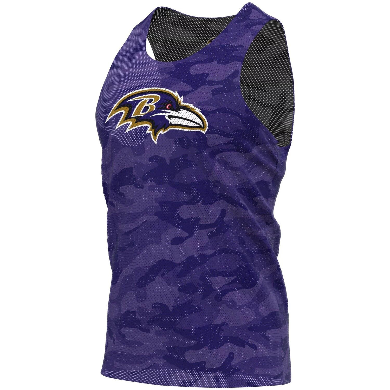 

Мужская двусторонняя сетчатая майка FOCO черная/серая Baltimore Ravens