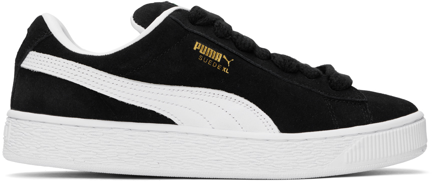 Черные замшевые кроссовки Puma