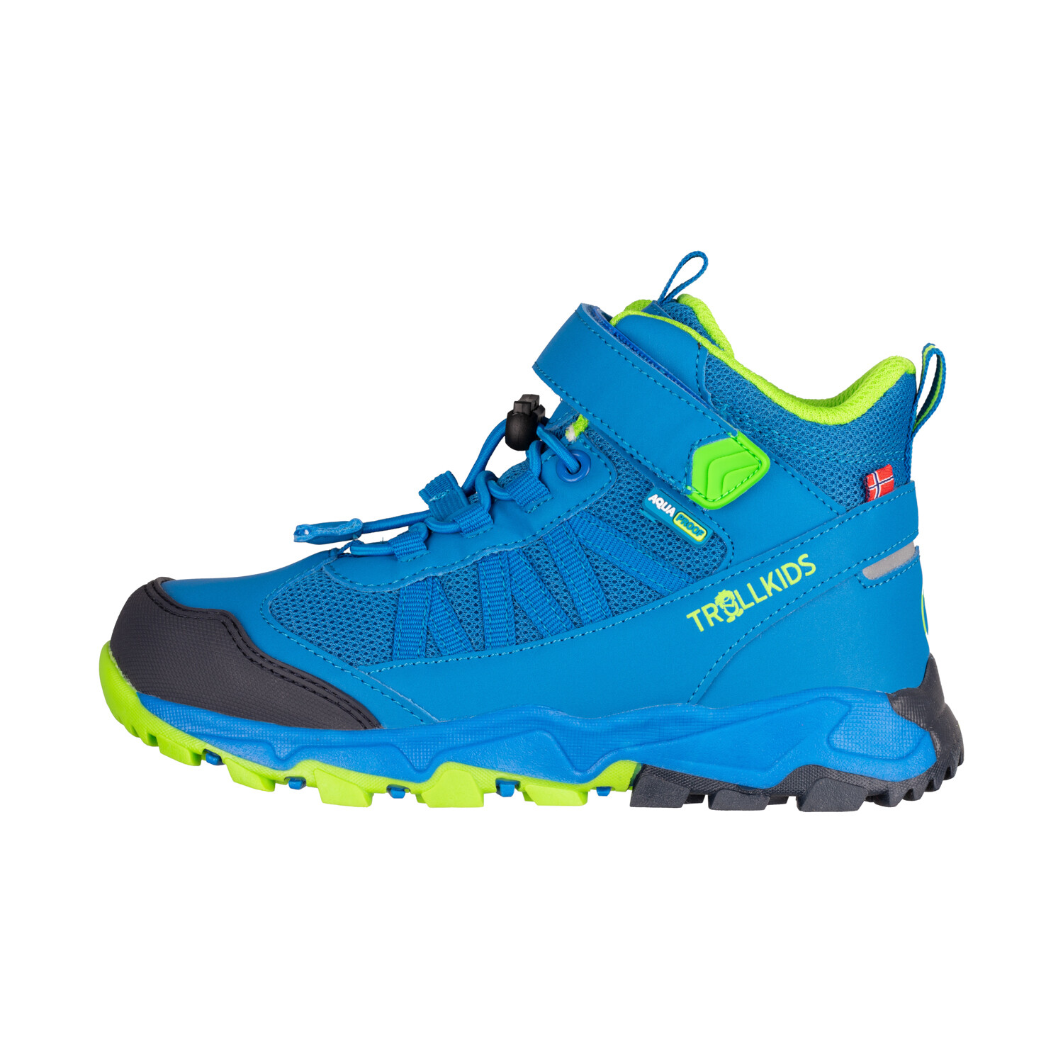 

Кроссовки Trollkids Kinder Tronfjell mid, цвет Mittelblau/Grün