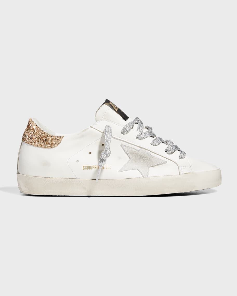 

Кожаные низкие кеды с блестками Superstar Golden Goose