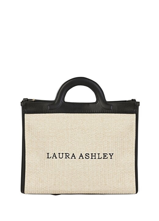 

Бежево-черная женская сумка 35X27x13 см 10134 Laura Ashley, бежевый/черный