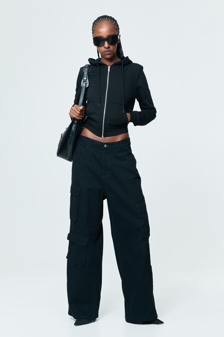 

Габардиновые брюки-карго H&M
