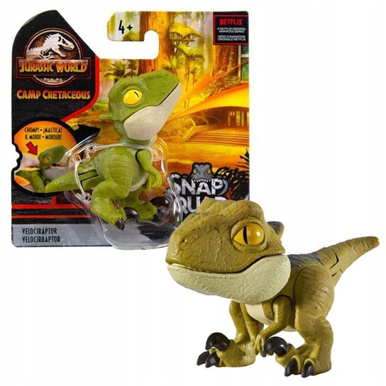 цена Коллекционная фигурка «Мир Юрского периода», Snap динозавра-велоцираптора Mattel