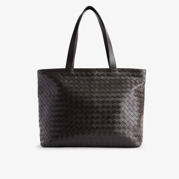 

Кожаная сумка-тоут avenue Bottega Veneta, серебряный