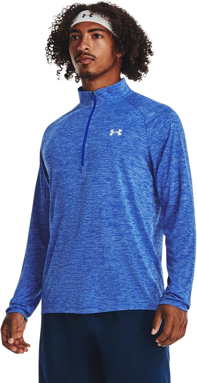 

UA Tech 1/2 на молнии Under Armour, цвет Team Royal/Water/White