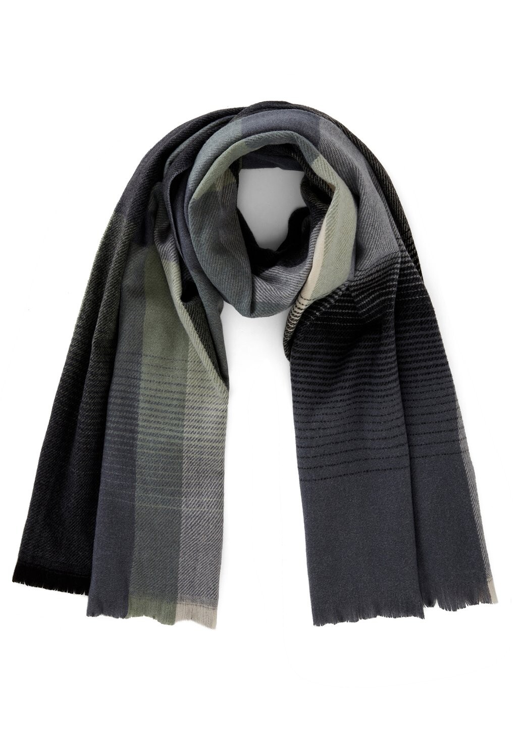 

Шарф Tartan United Colors of Benetton, цвет grey