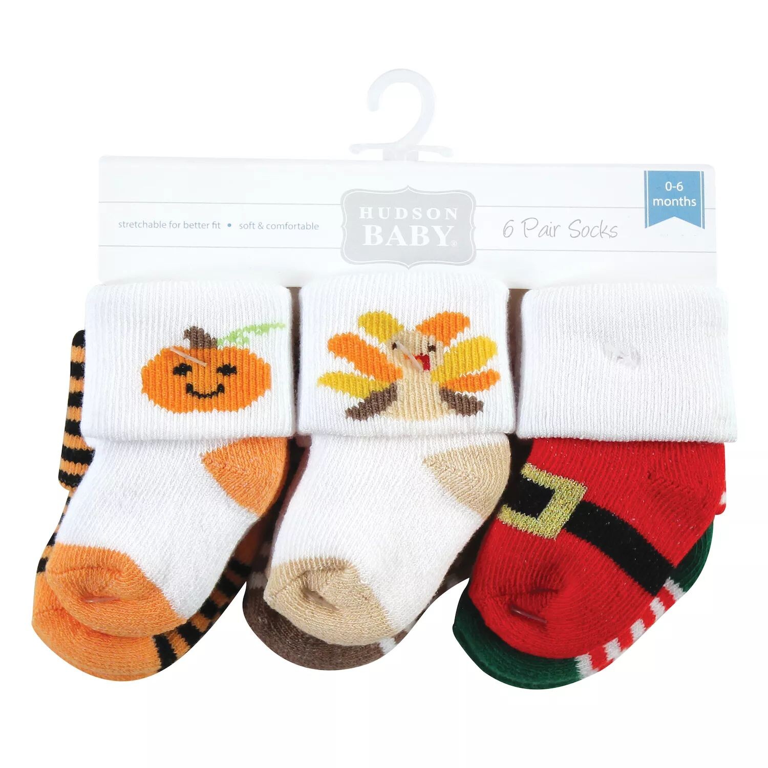

Носки Hudson Baby Unisex Baby Holiday для новорожденных, Хэллоуин, Рождество Hudson Baby