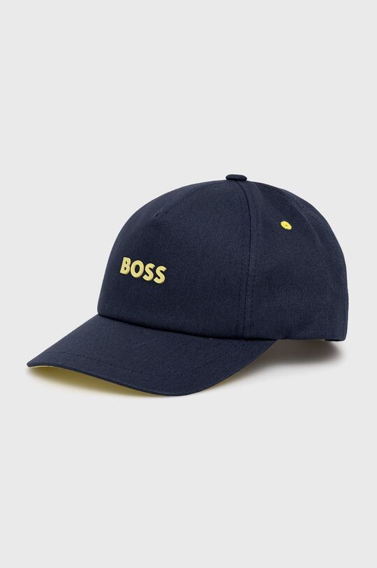 

Хлопковая шапка 50468094 Boss, темно-синий