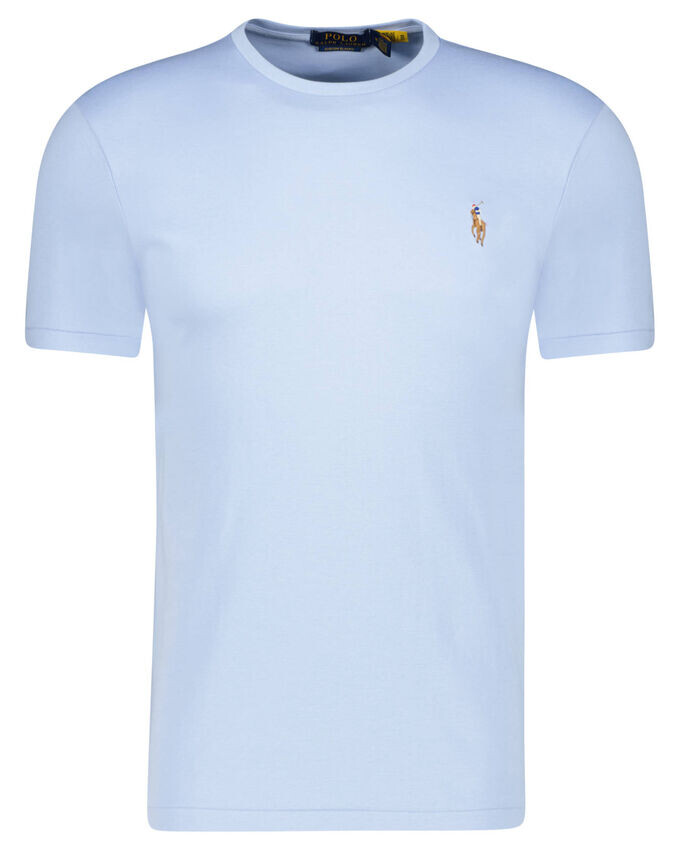 

Футболка узкого кроя по индивидуальному заказу Polo Ralph Lauren, синий
