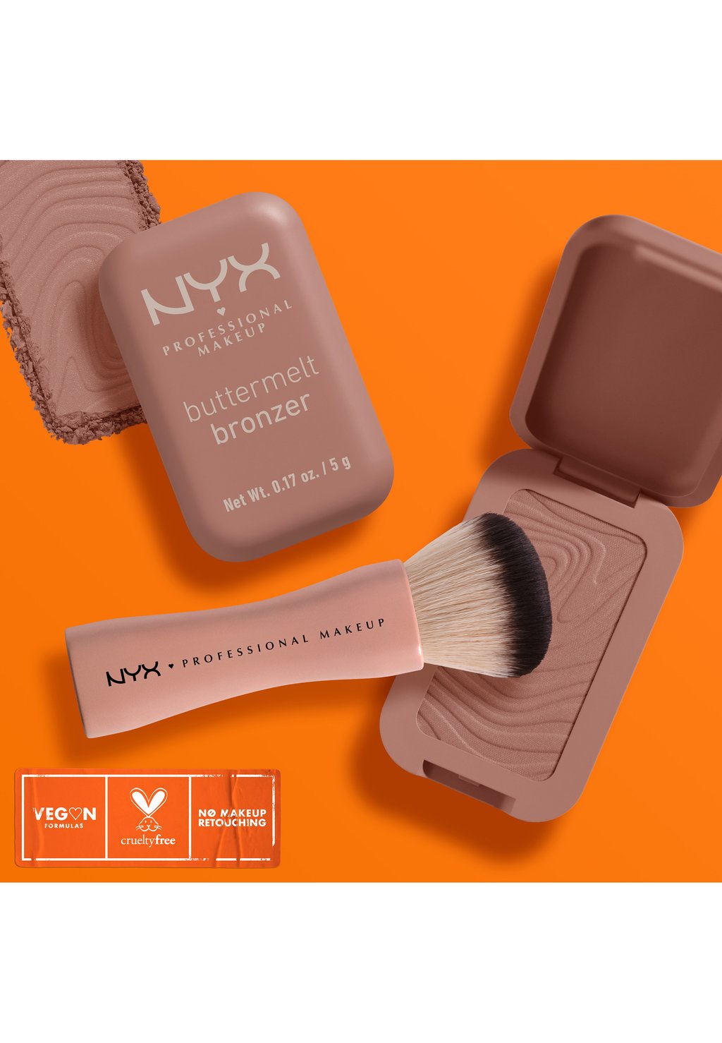 

Бронзер BUTTERMELT BRONZE NYX Professional Makeup, бежевый