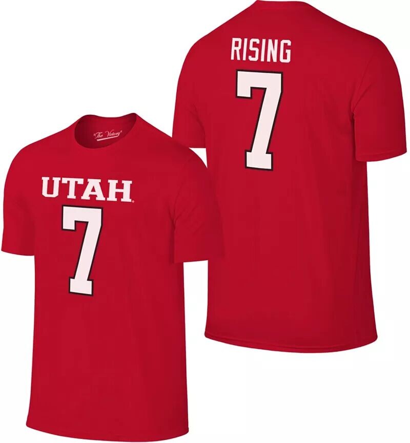 

Мужская Retro Brand Красная футболка Utah Utes Cameron Rising #7