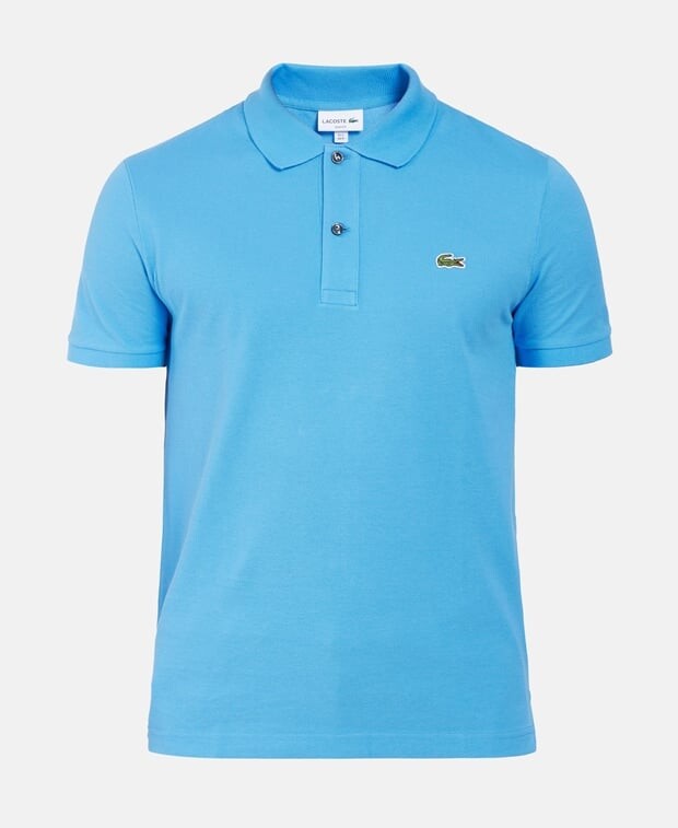 

Рубашка-поло из пике Lacoste, лазурный синий