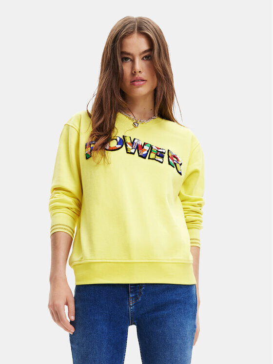 

Толстовка обычного кроя Desigual, желтый