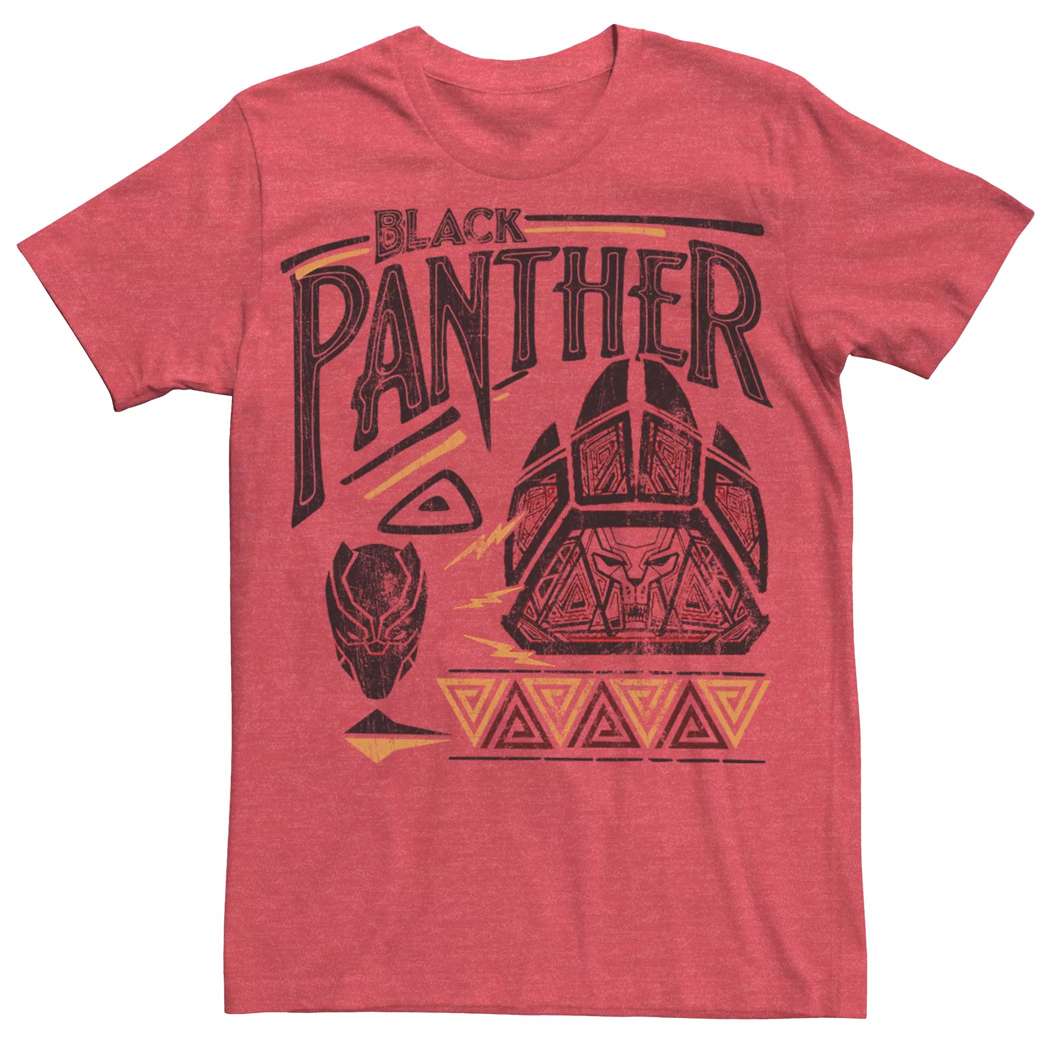 Мужская футболка с изображением красной лапы Marvel Avengers Black Panther Licensed Character мужская футболка с изображением маски marvel black panther erik killmonger licensed character