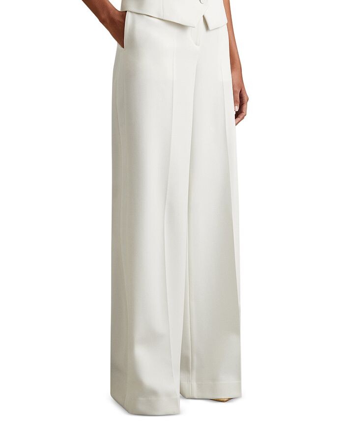 

Брюки-смокинг REISS Petites Leanna, белый