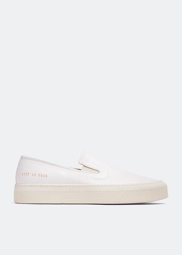 

Кроссовки Common Projects Leather Slip-On, белый