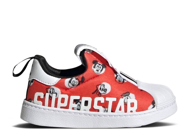 

Кроссовки Adidas DISNEY X SUPERSTAR 360 X I 'MINNIE MOUSE ALLOVER PRINT', красный