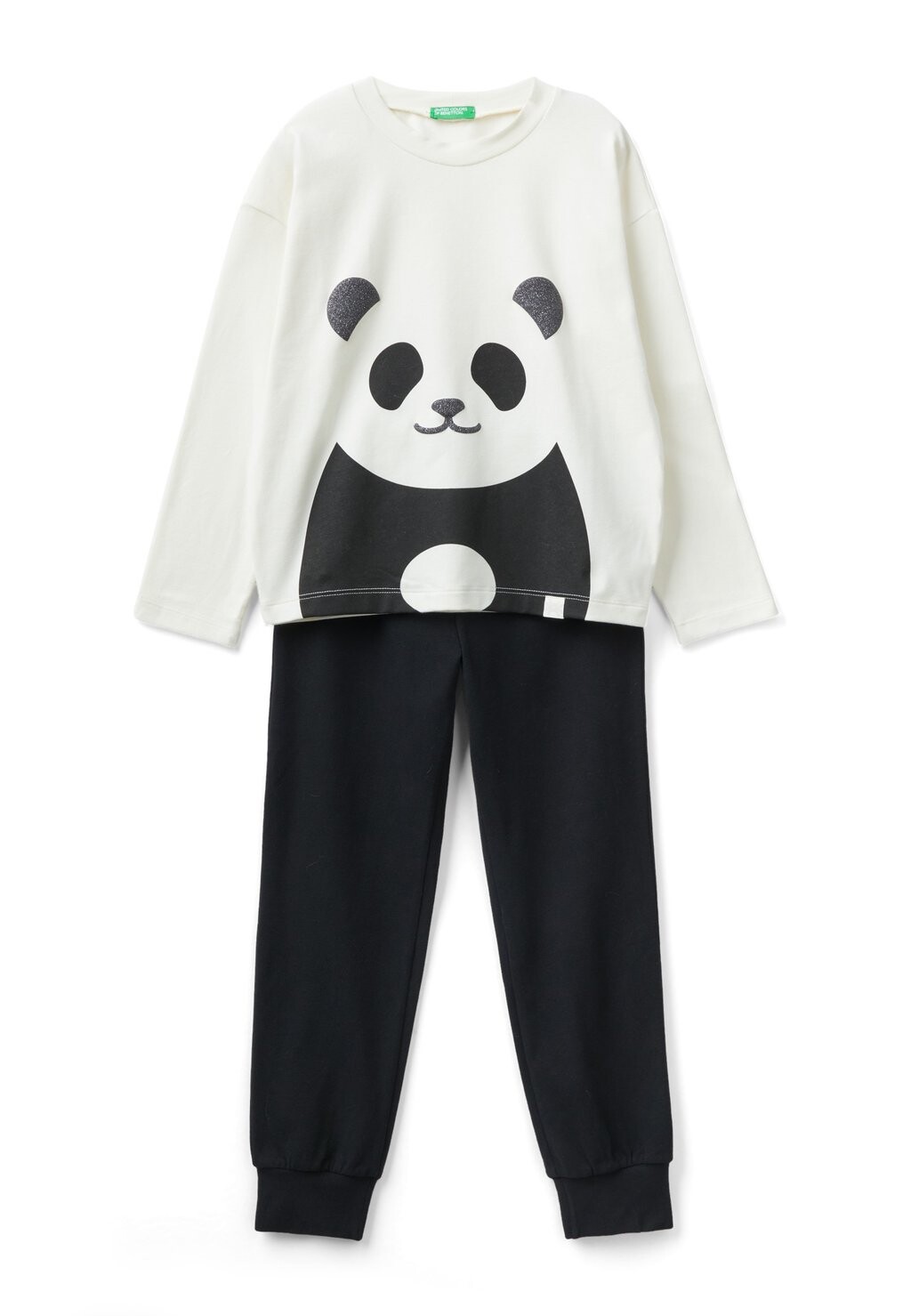 

Пижама With Panda Set United Colors of Benetton, белый