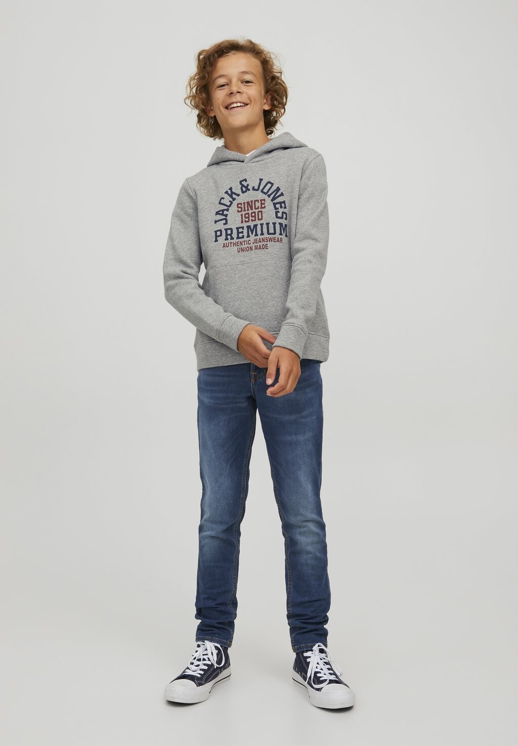 

Толстовка JPRBLUBOOSTER HOOD JNR Jack & Jones Junior, светло-серый