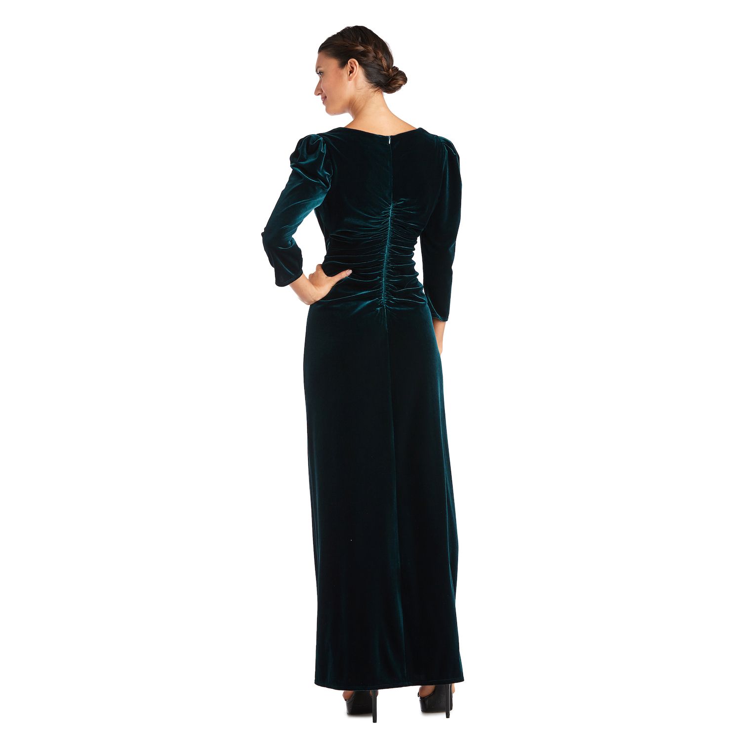 Женское вечернее платье с пышными рукавами и запахом R&M Richards R&M Richards платье sorelle hunter черное m