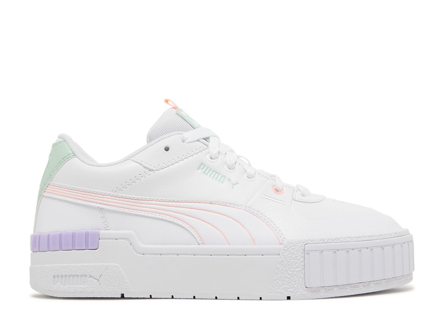 Кроссовки Puma Wmns Cali Sport 'Pastel Mix - Elektro Peach', белый